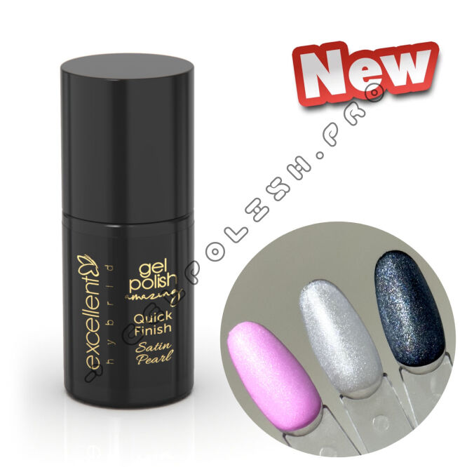 Gel Polish Quick Finish Satin Pearl 5ml