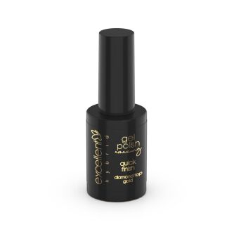 Gel Polish Quick Finish Diamond Top Gold 10ml