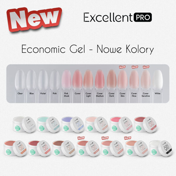 Nowe Kolory EXCELLENT PRO ECONOMIC GEL już dostępne!